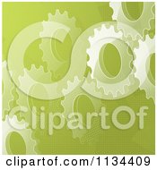 Poster, Art Print Of Green Gear Cog Background