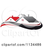 Clipart Of Houses With Roof Tops 15 Royalty Free Vector Illustration