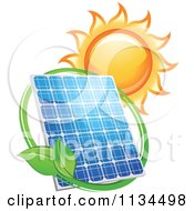 Blazing Sun Leaf Circle And Solar Panel