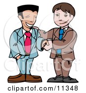 Poster, Art Print Of Two Businessmen Shaking Hands