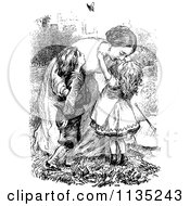 Poster, Art Print Of Retro Vintage Black And White Mother Embracing Her Kids