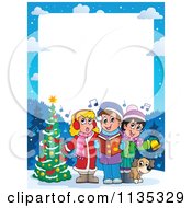 Poster, Art Print Of Children Singing Christmas Carols Frame