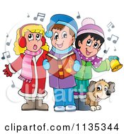 Poster, Art Print Of Children Singing Christmas Carols