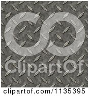 Clipart Of A Seamless Grungy Diamond Plate Metal Background Royalty Free CGI Illustration
