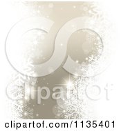 Poster, Art Print Of Silver Magical Christmas Snowflake And Orb Background