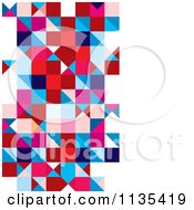 Clipart Of An Abstract Triangle Background Royalty Free Vector Illustration