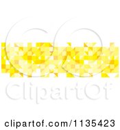 Poster, Art Print Of Abstract Yellow Pattern On White Background