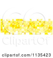 Clipart Of An Abstract Yellow Pattern On White Background Royalty Free Vector Illustration
