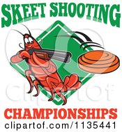 Poster, Art Print Of Skeet Shooting Championships Crayfish Over A Diamond