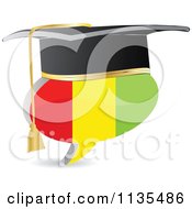 3d Graduation Guinea Flag Chat Balloon