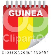Poster, Art Print Of Guinea Flag Calendar