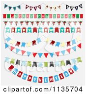 Poster, Art Print Of Christmas And New Year Bunting Party Banners