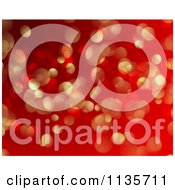 Poster, Art Print Of Red And Gold Bokeh Light Sparkle Christmas Background