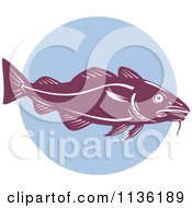 Poster, Art Print Of Retro Cod Fish 3