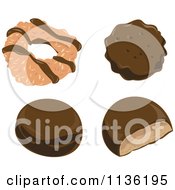 Clipart Of Various Cookies Royalty Free Vector Illustration