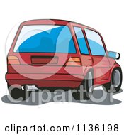 Poster, Art Print Of Rear View Of A Vw Golf Car