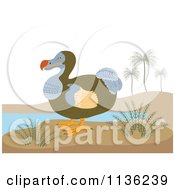 Retro Dodo Bird On A Beach