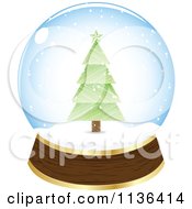 Poster, Art Print Of Christmas Tree Snow Globe