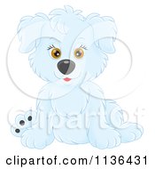 Poster, Art Print Of Cute White Puppy Dog