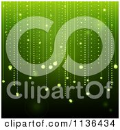 Clipart Of Diamond Trails Over Green Royalty Free Vector Illustration by elaineitalia