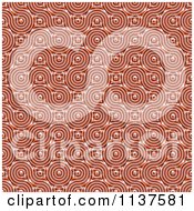 Clipart Of A Seamless Red Truchet Tile Texture Background Pattern Version 4 Royalty Free CGI Illustration