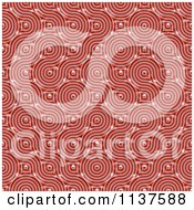 Clipart Of A Seamless Red Truchet Tile Texture Background Pattern Version 11 Royalty Free CGI Illustration
