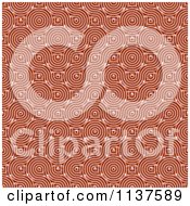 Clipart Of A Seamless Red Truchet Tile Texture Background Pattern Version 12 Royalty Free CGI Illustration