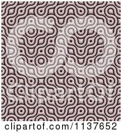 Clipart Of A Seamless 3d Truchet Tile Texture Background Pattern Version 24 Royalty Free CGI Illustration