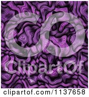 Clipart Of A Seamless Purple Tangle Texture Background Pattern Version 3 Royalty Free CGI Illustration