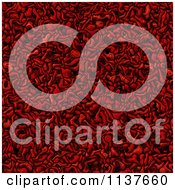 Clipart Of A Seamless Red Tangle Texture Background Pattern Version 2 Royalty Free CGI Illustration