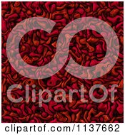Clipart Of A Seamless Red Tangle Texture Background Pattern Version 4 Royalty Free CGI Illustration