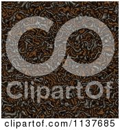 Clipart Of A Seamless Brown Tangle Texture Background Pattern Version 4 Royalty Free CGI Illustration