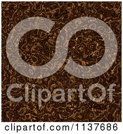 Clipart Of A Seamless Brown Tangle Texture Background Pattern Version 5 Royalty Free CGI Illustration