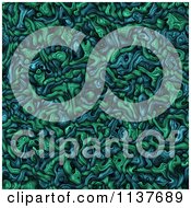 Clipart Of A Seamless Blue Tangle Texture Background Pattern Version 3 Royalty Free CGI Illustration