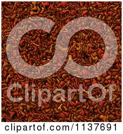 Clipart Of A Seamless Orange Tangle Texture Background Pattern Royalty Free CGI Illustration