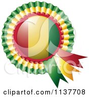 Shiny Guinea Flag Rosette Bowknots Medal Award