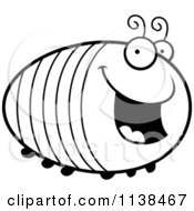 Outlined Chubby Happy Grub