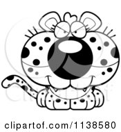 Poster, Art Print Of Outlined Cute Sly Leopard Cub