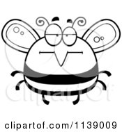 Poster, Art Print Of Black And White Pudgy Bored Bee