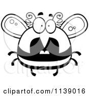 Poster, Art Print Of Black And White Pudgy Scared Bee