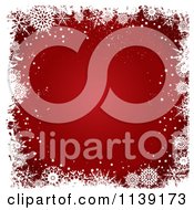 Poster, Art Print Of Red And White Christmas Grunge Background