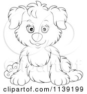 Poster, Art Print Of Cute Black And White Puppy