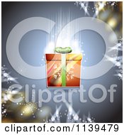 Poster, Art Print Of Christmas Background Of A Gifts And Glowing Lights