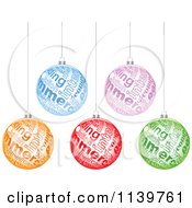 Poster, Art Print Of Colorful E Commerce Christmas Baubles