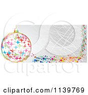 Poster, Art Print Of Colorful Christmas Bauble And Grungy Website Banner