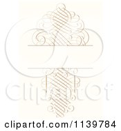 Poster, Art Print Of Ornate Golden Swirl Wedding Invitation Background