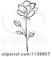 Poster, Art Print Of Black And White Rose Flower 17