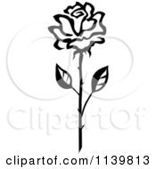 Poster, Art Print Of Black And White Rose Flower 24