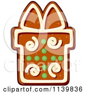 Poster, Art Print Of Gift Gingerbread Christmas Cookie 1