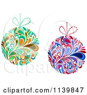 Clipart Of Splash Christmas Baubles Royalty Free Vector Illustration by Vector Tradition SM